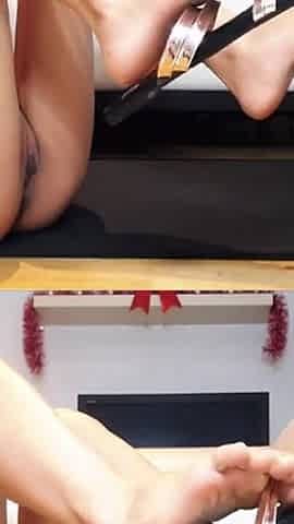 Footjob, Squirts, & Eat M&m with Feet