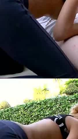 Perfect skinny blonde fucked deep as it can get