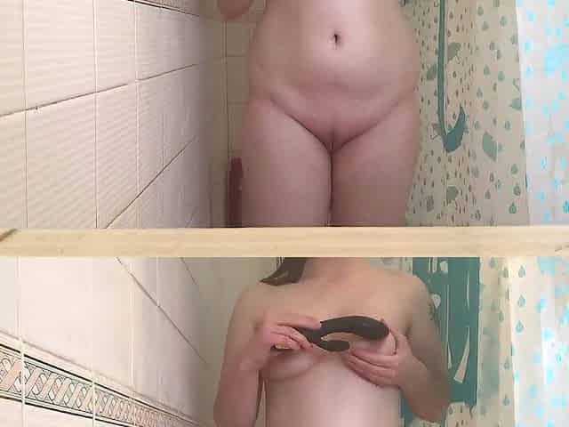 Using my dildo in the shower secretly