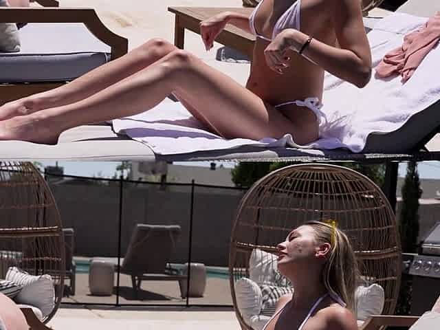 Blonde MILF Adira Allure double teamed