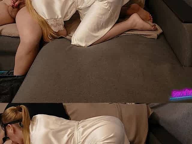 Cuckold spouse watches his wife get banged by his ally