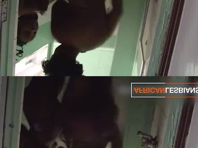 Horny Black Lesbians Finger Fuck While Showering In Public Changing Room