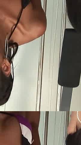 Ebony skin Andrea Kelly and Sidney Kohl at the gym also train with black cock