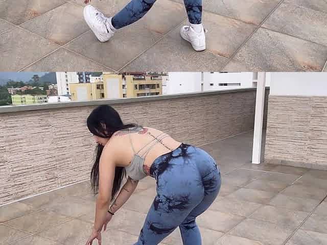 I Fuck a Nice Dick While Working Out and Tear My Leggings