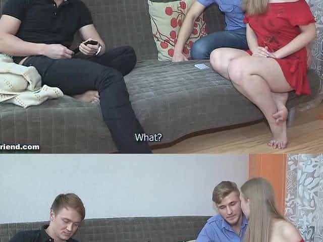 Russian young wife crazy cuckold porn video