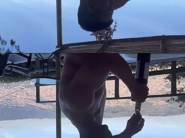 In the jacuzzi, touching my thick and hard shlong for u I give u all my milk on your buns