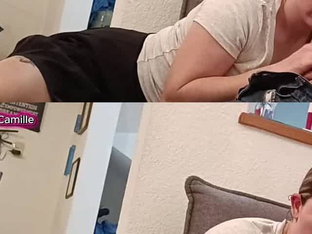 Husband Watches His Wife Play with a Virgin Guy's Penis