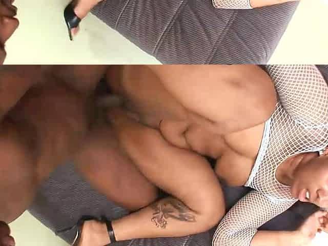 Black Plumper with Big Donk Gets Deep Humped in XXX-Rated Scene with Ebony Fella