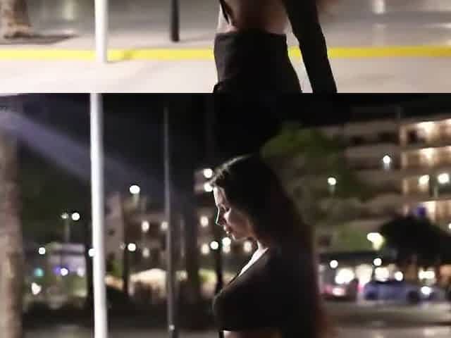 Elle Walks Naked In Public With Her Big Boobs On Display (french To English Translation)
