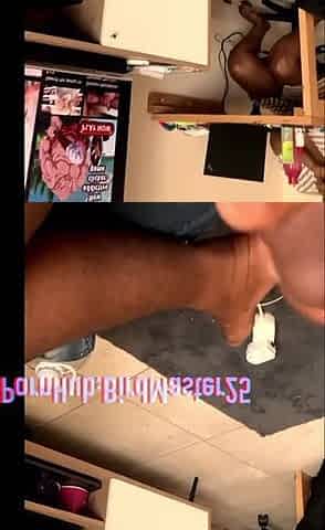 Watching our sex tape during study break