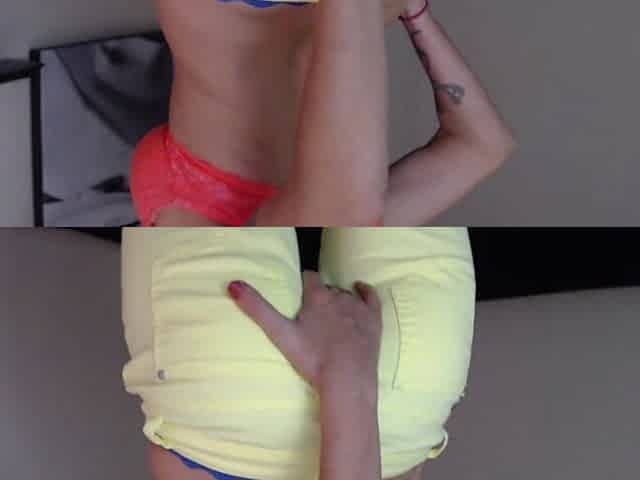 Neon Jeans Tease & Ass Worship
