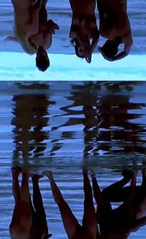 Big ass on the beach with several naked women having sex