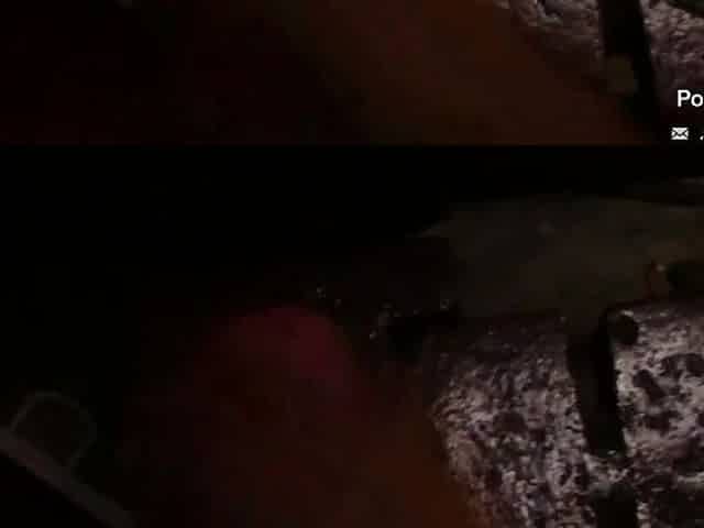 Hat-Trick three cumshots front mirror POV