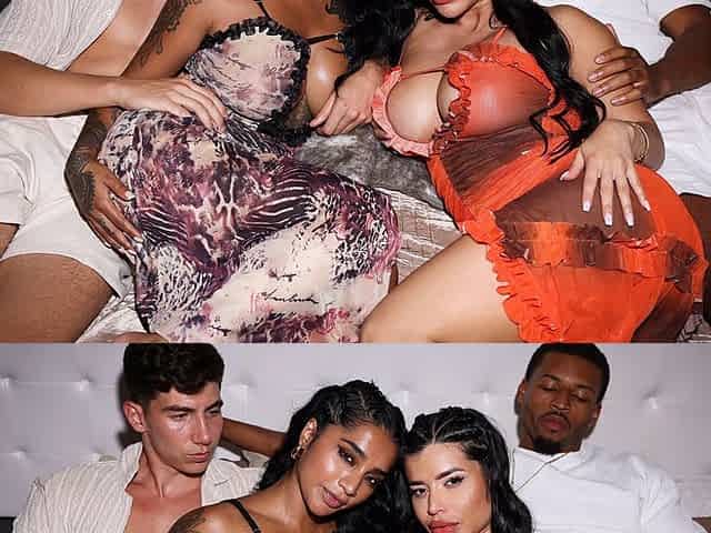 Busty Latina and Indian Swap Husbands and Make a Foursome- Yasmina Khan- Sara Retali