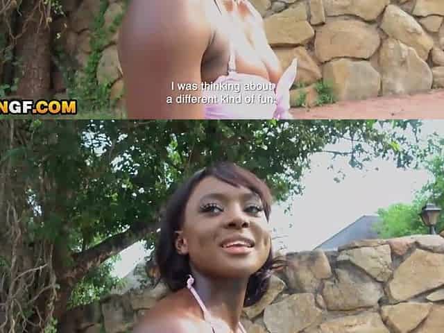 Cute Black Angel 1st Time Anal Stretched By BWC European Boyfriend