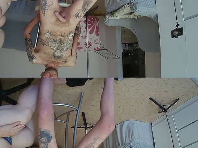 Mother-in-law with Big Tits Came and Jerked off and Sucked My Dick