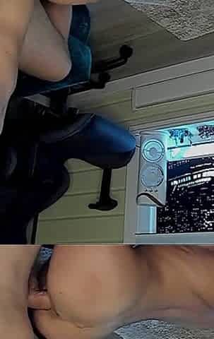Hot Doggy Fuck with Cum N Sandy's Back!