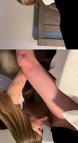 Sexy amateur blonde blowjob amp cumshot HD