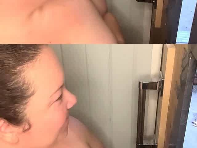 Throated his cock and swallowed to give him a nice massage.