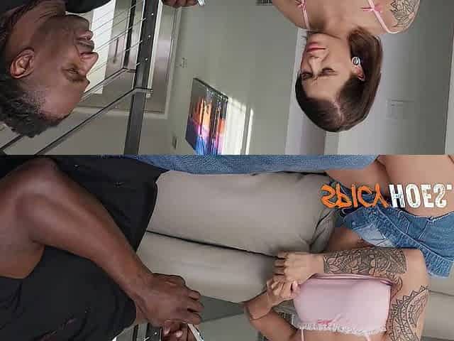 Ebony Guy Pulls His Ramrod Out And Puts it Str8 Into Hawt Actress Booty