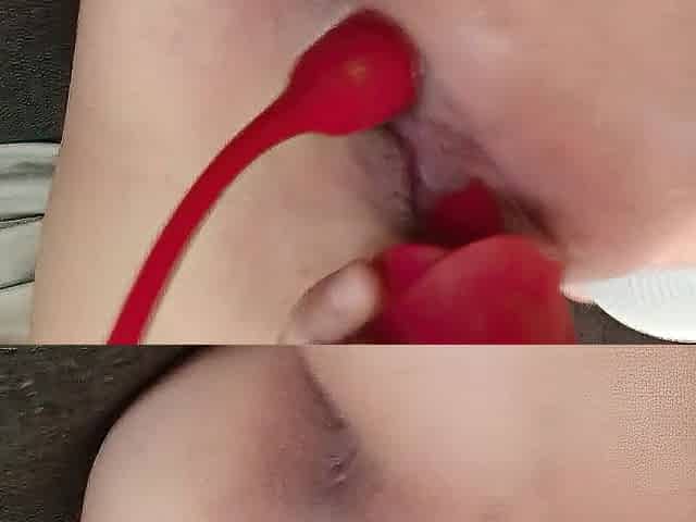 How I satisfy my vagina with a lick toy until I come