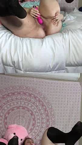 Amateur Brunette Anal Toy