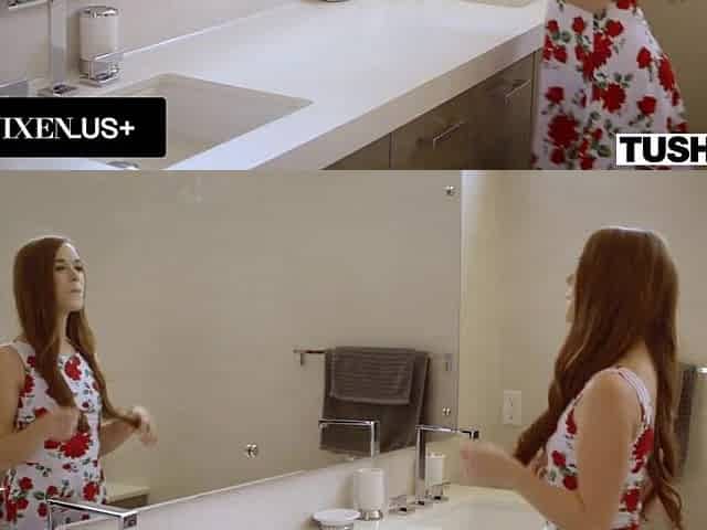 TUSHY 1st double penetration For Redhead Kimberly