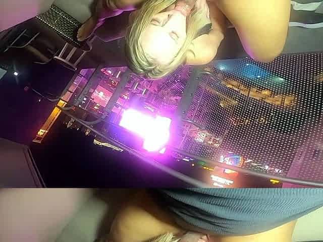 Chubby Blonde MILF Showing Her Big Boobs