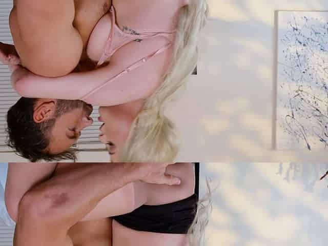 Mexicana blowjob with her big boobs