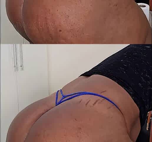 large booty voluptous chick undressing