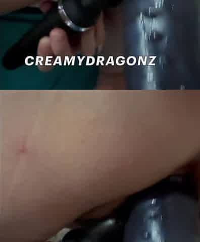 Dragon Penis Busts On My Love button - Bookshelf Quickie Bad Dragon Flint