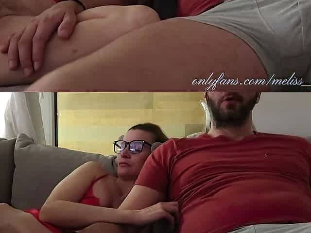 Stepson Put Cock In Stepmothers Mouth While Watching Tv