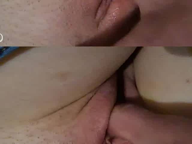 A little Rubbing ends up in a Oozing Moist Vagina