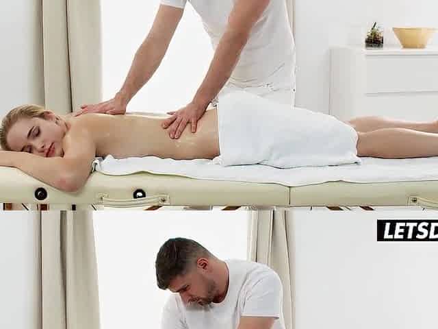 Sexually excited Client Takes Masseur's Large Penis Unfathomable In Her Butt - LETSDOEIT