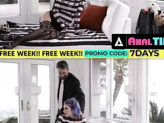 ANALTIME.XXX - Wicked Alt Arya Fae Takes A Large Schlong Unfathomable In Her Constricted Butt
