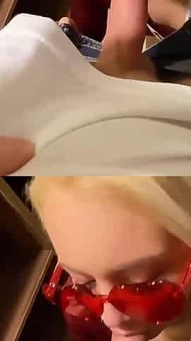 Johntronx - Super Hot Blonde Showgirl Fucks Me in the Closet