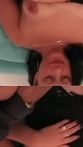Shy Girl Goes Wild on the White Cock