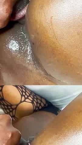 Dripping Wet Pussy Doggy Style Fuck Curvy Ebony Teen