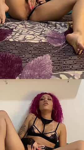 Sexy Brazilian with Pink Hair