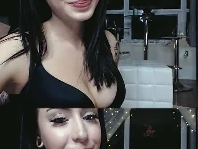 Big boob brunette masturbates on webcam