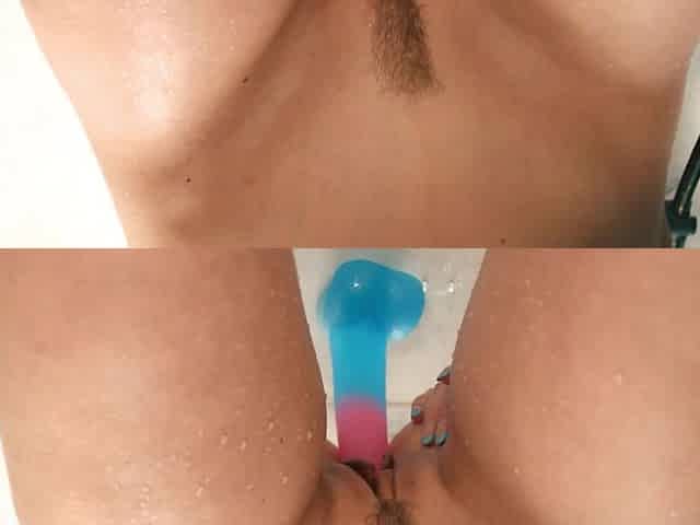 Hot brunette Charlotte Sins gets banged in the shower by Oliver Davis.