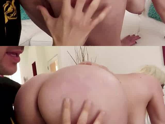 Large Tit Golden-haired Spencer Scott Anal Fun From A Large Penis
