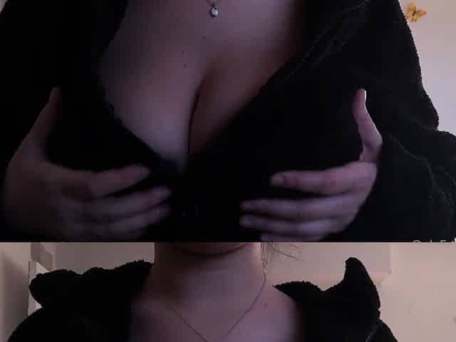Hot amateur shakes her big boobs