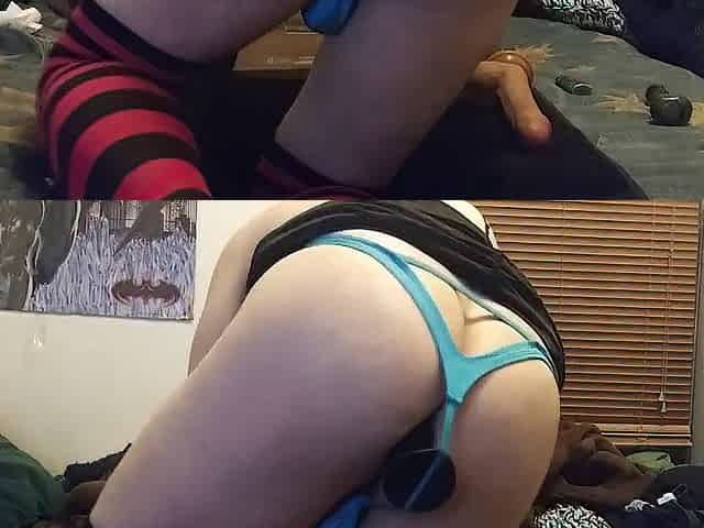 Permanent Chastity Sissy has a sissygasm
