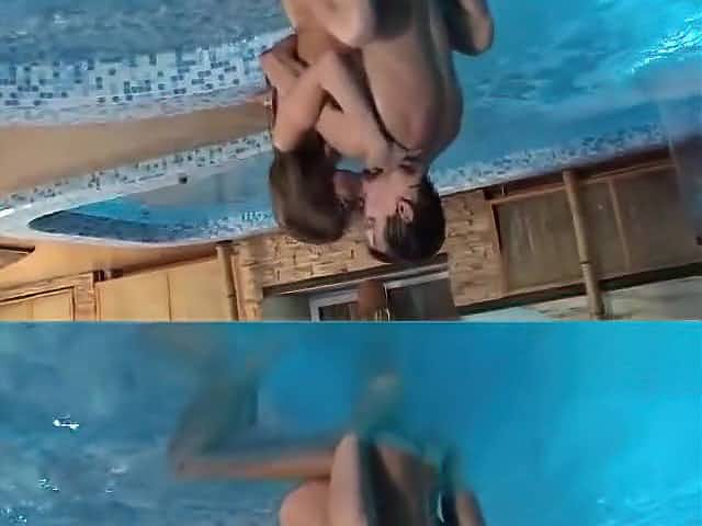 cute teen fuck in pool