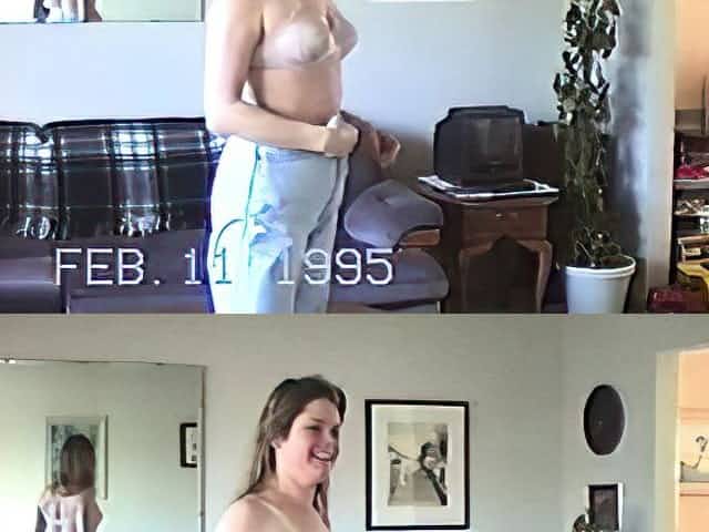 My girl strips and poses completely nude at home