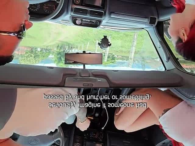 Anai Loves During In Car Sex Video 1080p - Redhead gets cum on pussy in car