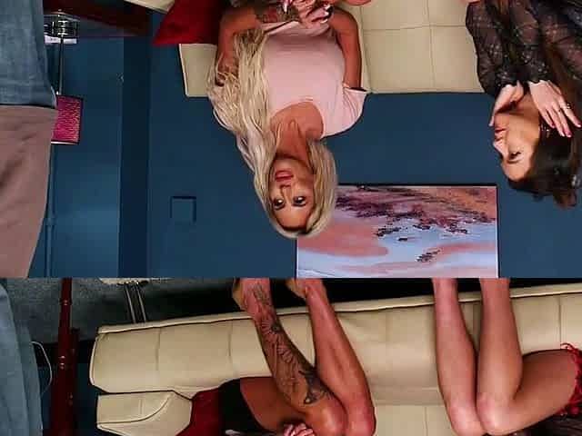 Handjob loving voyeur sluts tempting lad