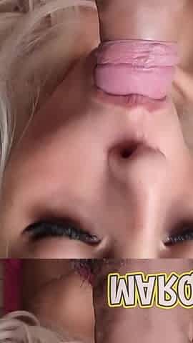 Hot Blonde MILF Anal Creampie