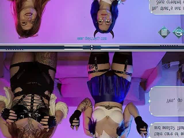 Control those two beauties in a movie scene game - manga IRL Nutaku amateur french hirsute ecosplay manga